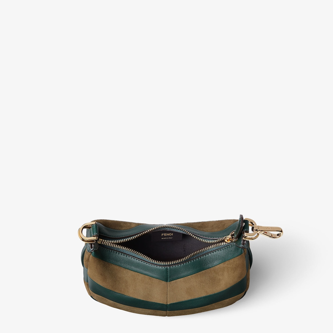 FENDI graphy Mini Mini-bag in leather and suede with two-tone inlay - Image 5